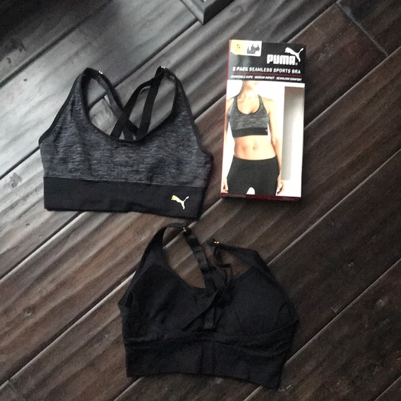 puma 2 pack sports bra